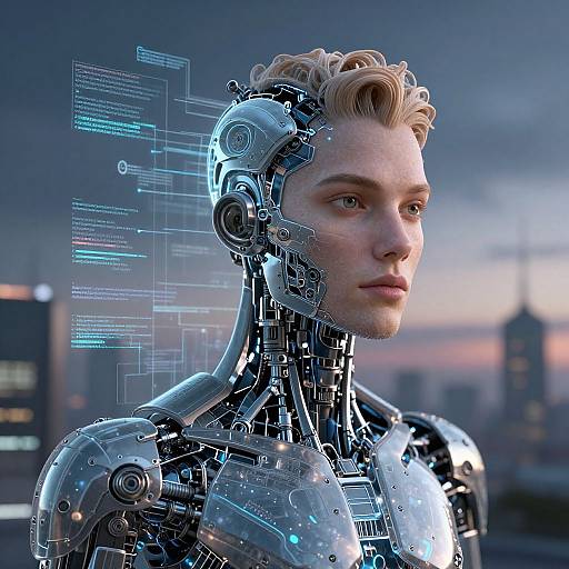 AI Human Avatar Construction Concept