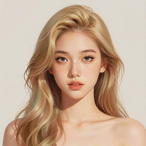 Realistic Digital Portrait of Woman