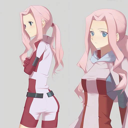 Illustration of Darry adai, tengen toppa gurren lagann in the style of Huanxiang heitu