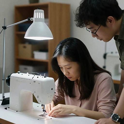 Focused Creativity in a Sewing Workshop