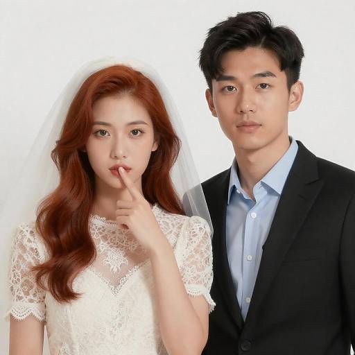 Romantic Couple Portrait in Photorealism