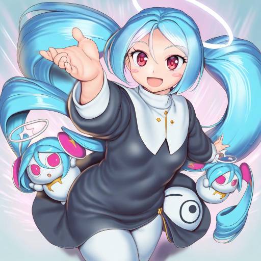 Illustration of Aimaina, vocaloid in the style of Orizen