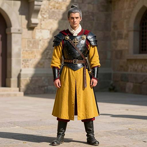 Medieval Warrior in Theatrical Costume