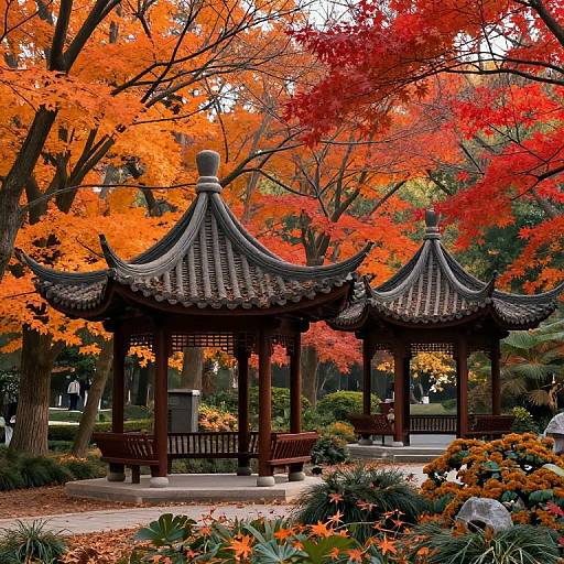 Autumn Park Pavilions in Detail