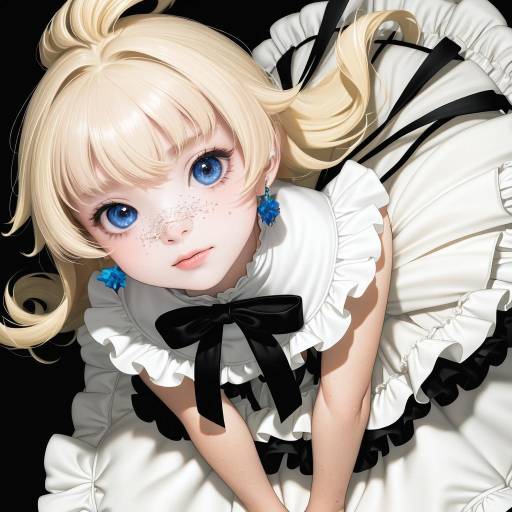 High Fashion Portrait of a Blonde Girl