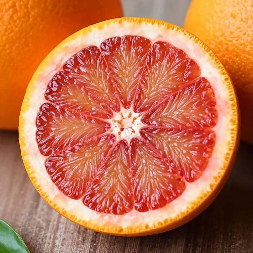 Vibrant Blood Orange Illustration