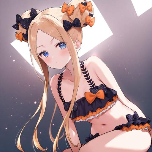 Illustration of Abigail williams (emerald float) (fate), fate/grand order in the style of Lasto