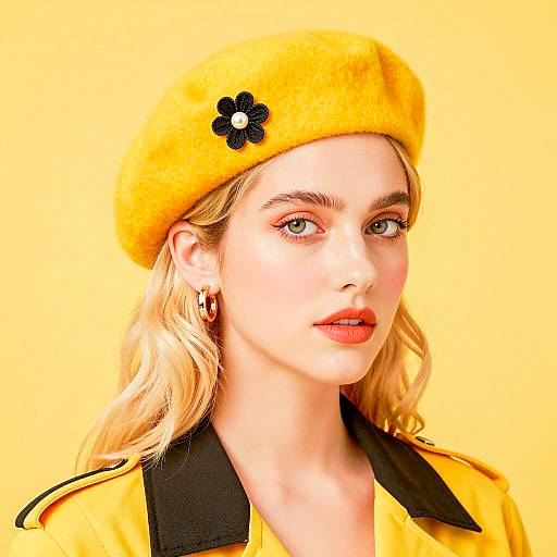 Vibrant Portrait of a Stylish Woman