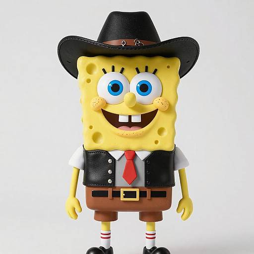SpongeBob Cowboy Cosplay Figure