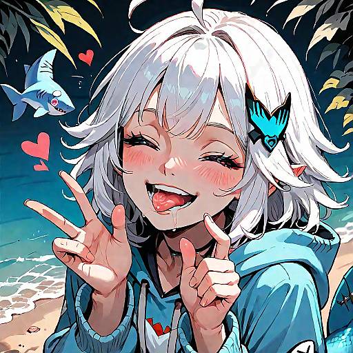 Gawr Gura in Adorable Sea Outfit