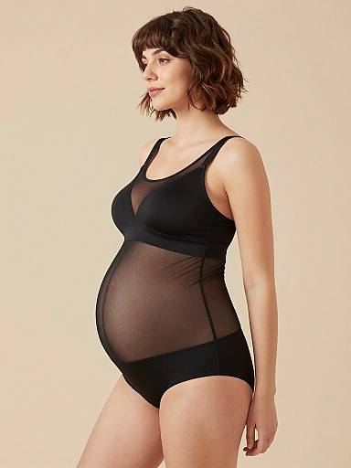Serene Plus-Size Maternity Lingerie Portrait