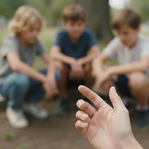 Photorealistic POV Close-Up: Hands and Figures