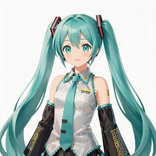 Vibrant Digital Art of Hatsune Miku