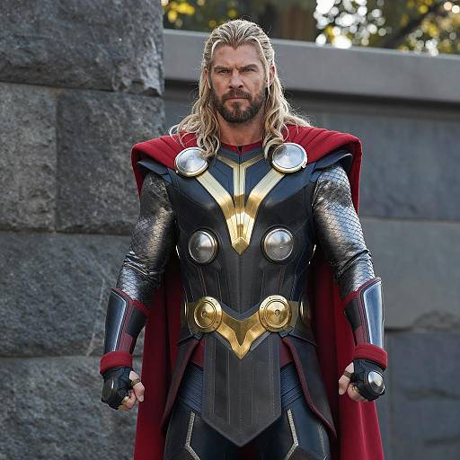 Heroic Thor in Epic Armor Pose