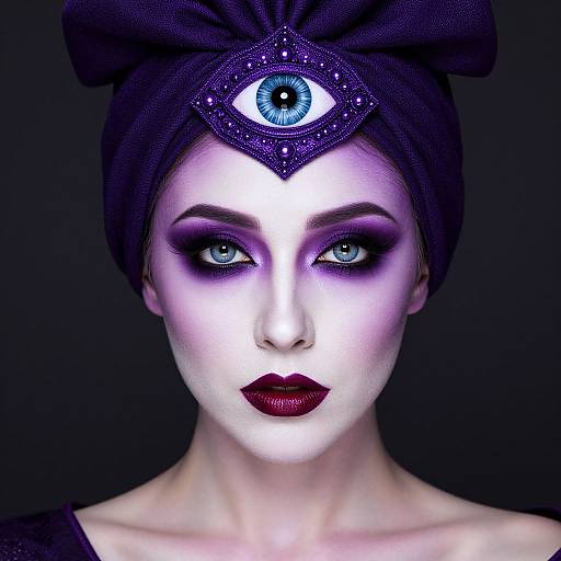 Fantasy Woman with Ornamental Headpiece