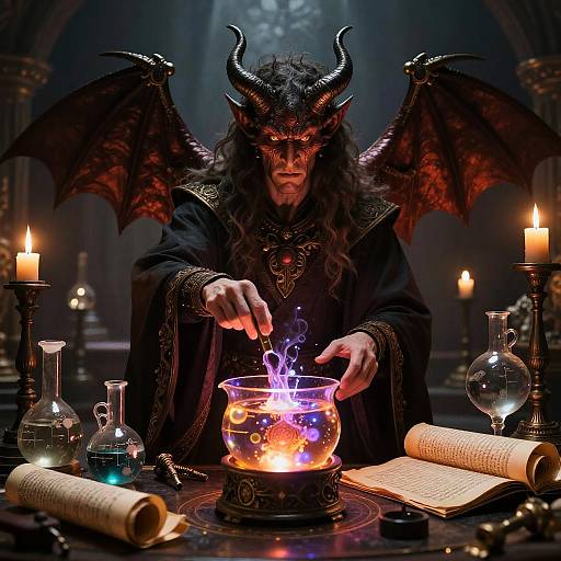 Alchemy Master Ritual with Demons