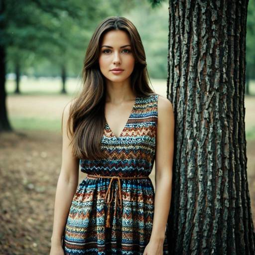 Realistic Outdoor Portrait of a Trendy Woman