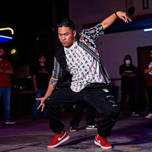Urban Half-Chinese Half-Mexican Street Dancer