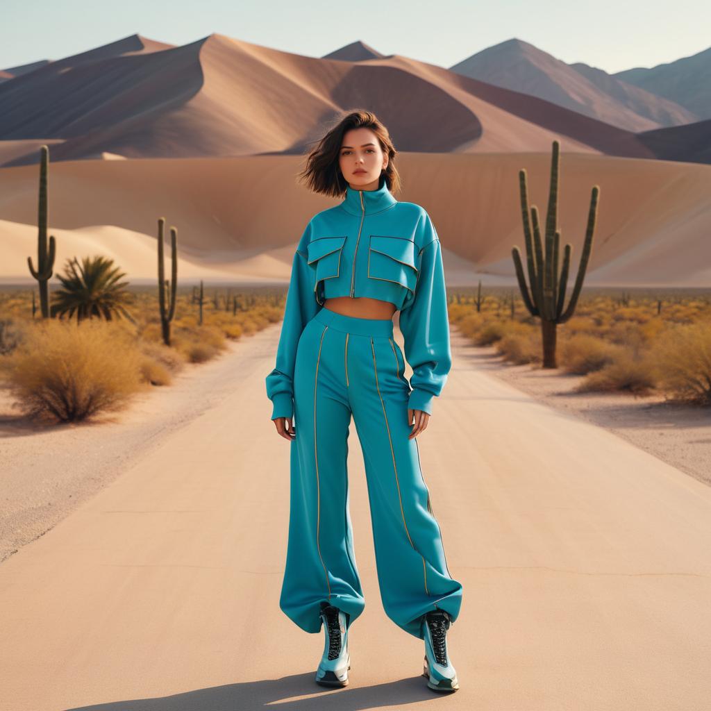 Avant-Garde Fashion in a Desert Landscape