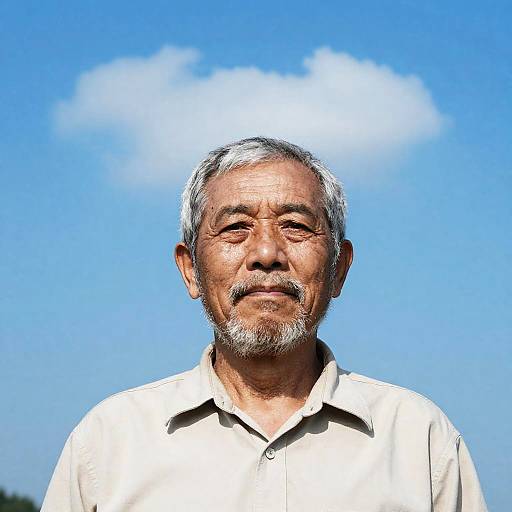 Serene Portrait of an Older Man