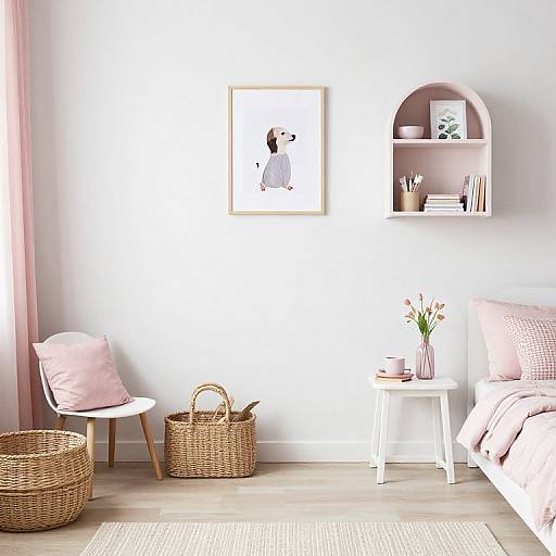 Scandinavian Style Shared Girls' Room