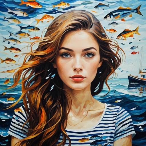 Surreal Portrait of a Sea Lady Surreal Portrait of a Sea Lady