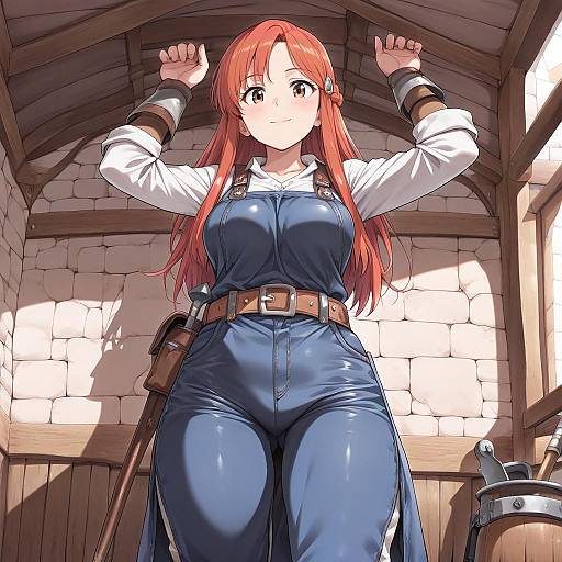 Icelandic Blacksmith in Masterful Smithy Scene