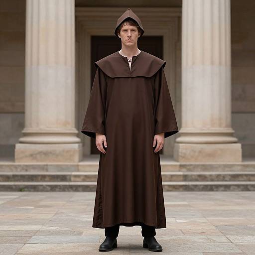 Orphan Costume with Brown Robe