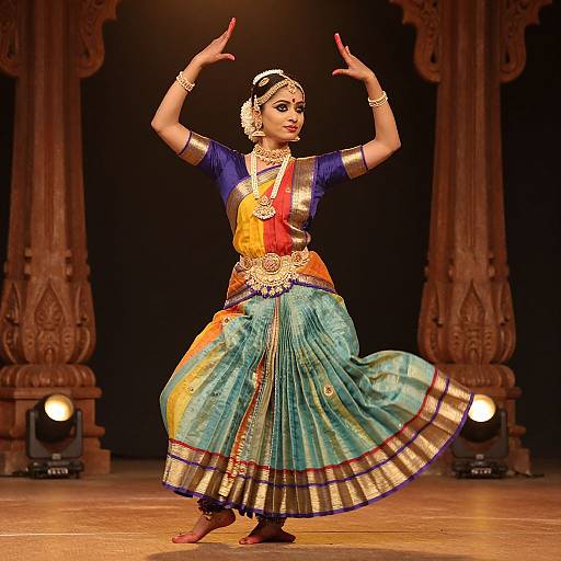 Graceful South Indian Dance Pose