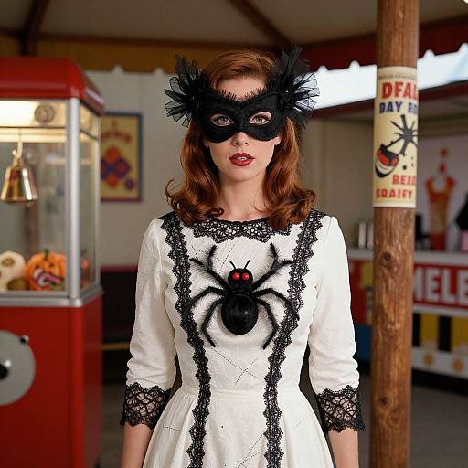 1960s Horror Halloween Carnival Scene