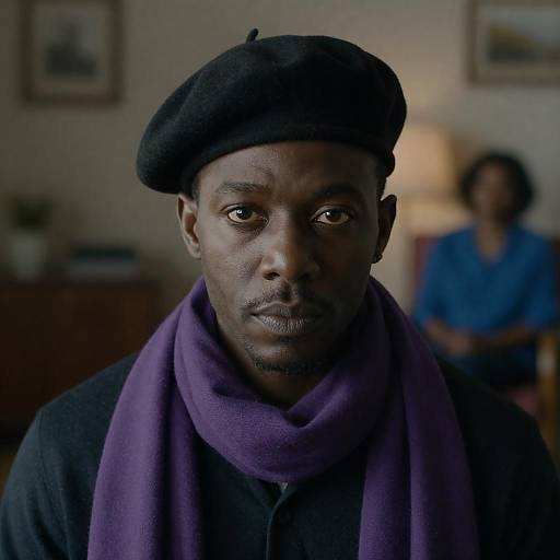 Intense Portrait of a Black Man