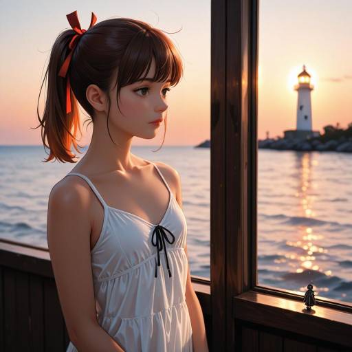 Contemplative Admiral in Golden Hour Glow