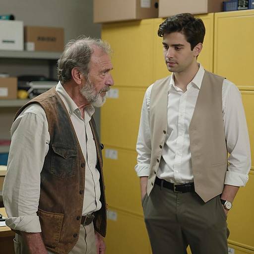 Intense Conversation in a Storage Room