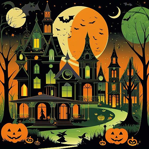 Vibrant Retro Halloween Character Collection Vibrant Retro Halloween Character Collection