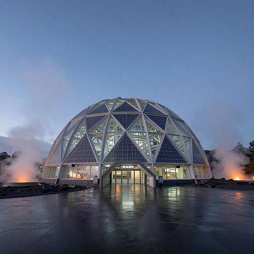 Futuristic Botanical Research Center Dome