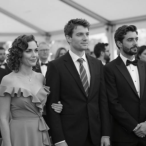 Formal Event: Black-and-White Photograph