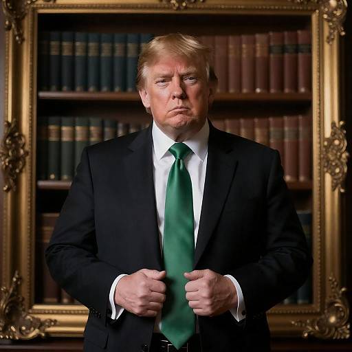 Portrait of a Heavyset Man in Suit