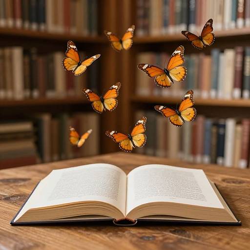 Butterflies Over Serene Library Books