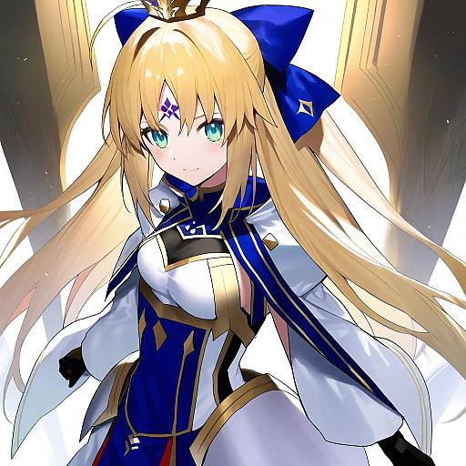 Illustration of Artoria caster (third ascension) (fate), fate/grand order in the style of Erubo