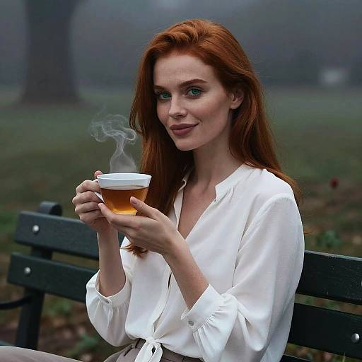 Moody Cinematic Woman at Dawn