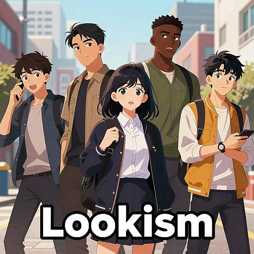 Lookism Style Urban High School Group