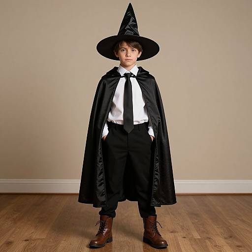 Male Witch Costume Full Body Portrait