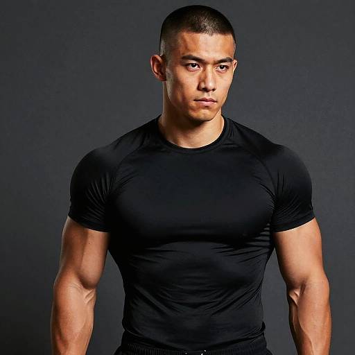 Photorealistic Muscular Man Portrait