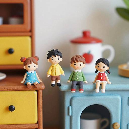 Dekopin Miniature Figurines on Household Edges