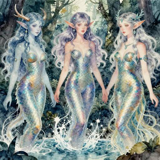 Aquatic Elf Fantasy Character Generator
