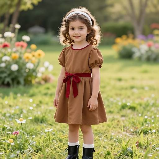 Young Girl in Sunny Meadow