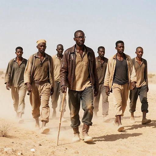 Desert Trek: A Rugged Journey Captured