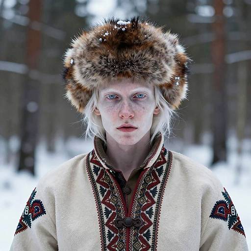 Albino Russian Winter Character