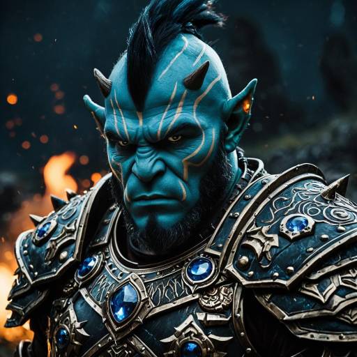 Epic Orc Warrior in Battle Armor