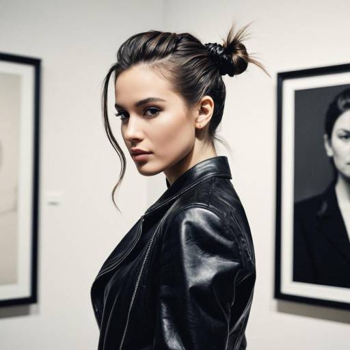 Elegant Half Knot in Fashion Editorial